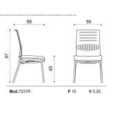 Plastic chair Chantome