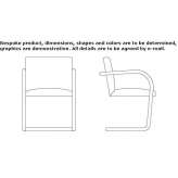 Upholstered chair on supports with armrests Saschiz