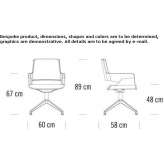 Chair with armrests Kester