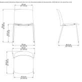 Stackable chair made of polypropylene and plywood Ghlin