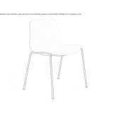 Stackable polypropylene chair Belcesti