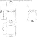 Polypropylene and plywood chair with oak legs Ghlin