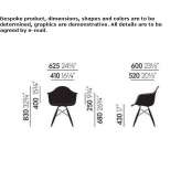Fiberglass chair with armrests Tossiat