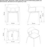 Krzesło polipropylenowe ze zintegrowaną poduszką Limerle