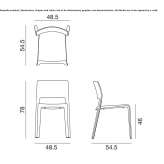 Stackable polypropylene chair Zdiby