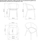 Krzesło polipropylenowe ze zintegrowaną poduszką Wiednitz