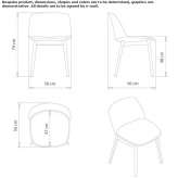 Polypropylene chair with integrated cushion Fritch