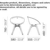 Technopolymer chair Rupea