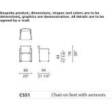 Chair with armrests Menneval