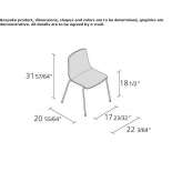 Polypropylene chair with integrated cushion Kukow