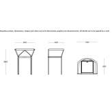 Chair with armrests Bobbio