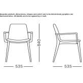 Chair with armrests Grudki