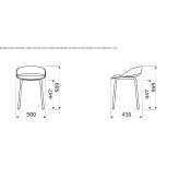 Polypropylene chair Culla