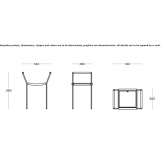 Chair with armrests Bobbio