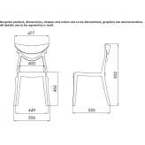 Stackable Nylon® chair Sevran