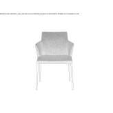 Chair with armrests and fire-resistant padding Oppdal