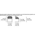 Steel chair on supports with armrests Llanwern