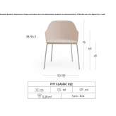 Ash chair with armrests Industry