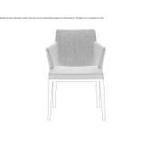 Oak chair with armrests Oppdal