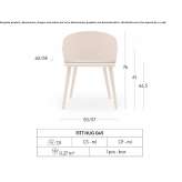 Ash chair with integrated cushion Saldan