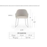 Fabric chair with armrests Industry