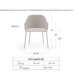 Fabric chair with armrests Industry