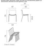 Stackable polypropylene chair Eller