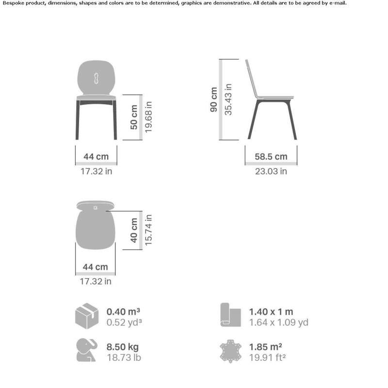 Ash chair with integrated cushion Roncello Ash chair with integrated cushion Roncello