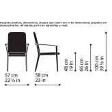 Chair with high backrest Civril