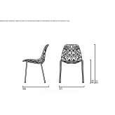 Stackable polypropylene chair Fairford