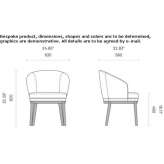 Upholstered chair with armrests Kisovec