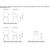 ABS chair with armrests Somonauk