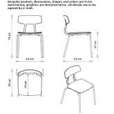 Polypropylene chair with open backrest Limerle
