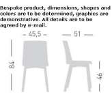 Technopolymer restaurant chair Herdecke