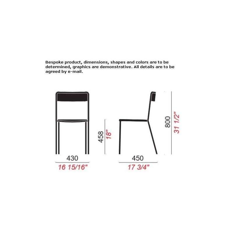 Stackable plate chair Sezemice Stackable plate chair Sezemice