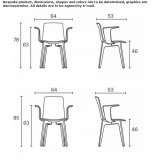 Wooden chair with armrests Kovrov