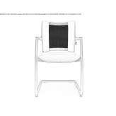 Reception chair on cantilevers with armrests Mariel