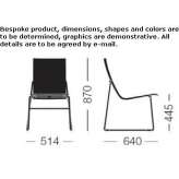 Stackable wooden chair Berloz