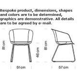 Polypropylene chair based on a sled Wiednitz