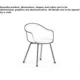 Polypropylene chair with armrests Naarden