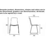 Polypropylene chair based on a sled Holic