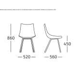 Ergonomic polyurethane chair with fire-resistant padding Sedico