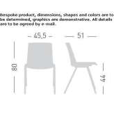 Upholstered and stackable chair Herdecke