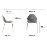 Stackable, die-cast aluminum chair Vargas