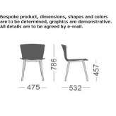 Polypropylene chair Falze