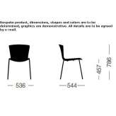 Polypropylene chair Falze