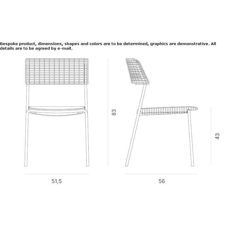 Polypropylene chair Andenne