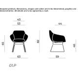 A chair based on a sled with armrests Knezdub