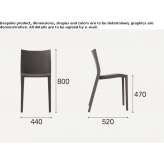 Garden chair made of polypropylene Evolene