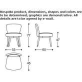 Fabric chair Nijar